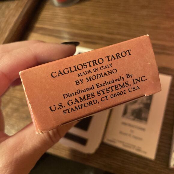 Vintage Cagliostro Tarot Deck Made in Italy by Modiano in Box 1981 Instructions - Picture 3 of 10